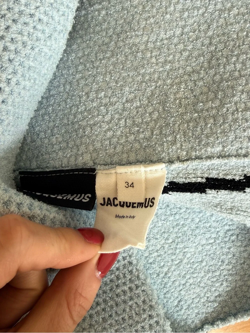 Jacquemus Sorbetto Blue Matching Skirt And Top Set